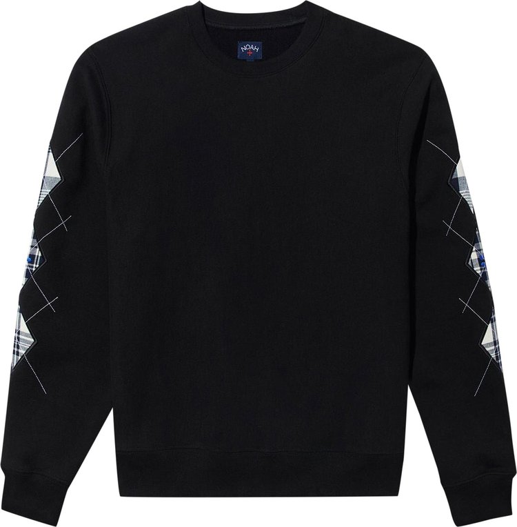 Noah Argyle Appliqué Sweatshirt 'Black'