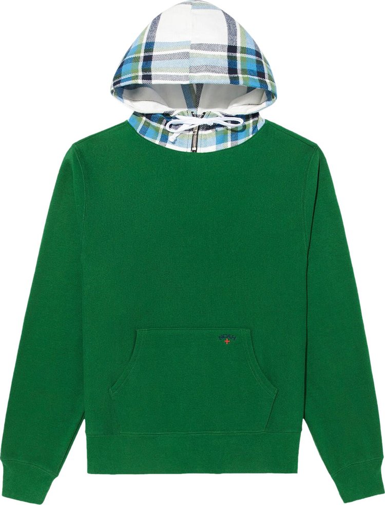 Noah Flannel Hood Sweatshirt Spartan Green