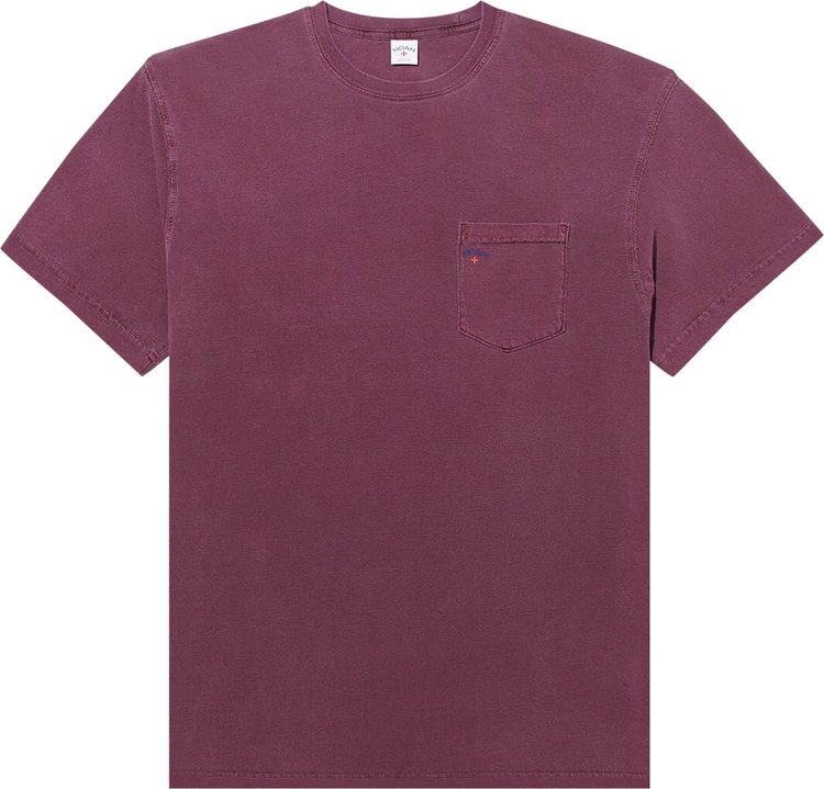 Noah Core Logo Pocket T-Shirt 'Dark Purple'