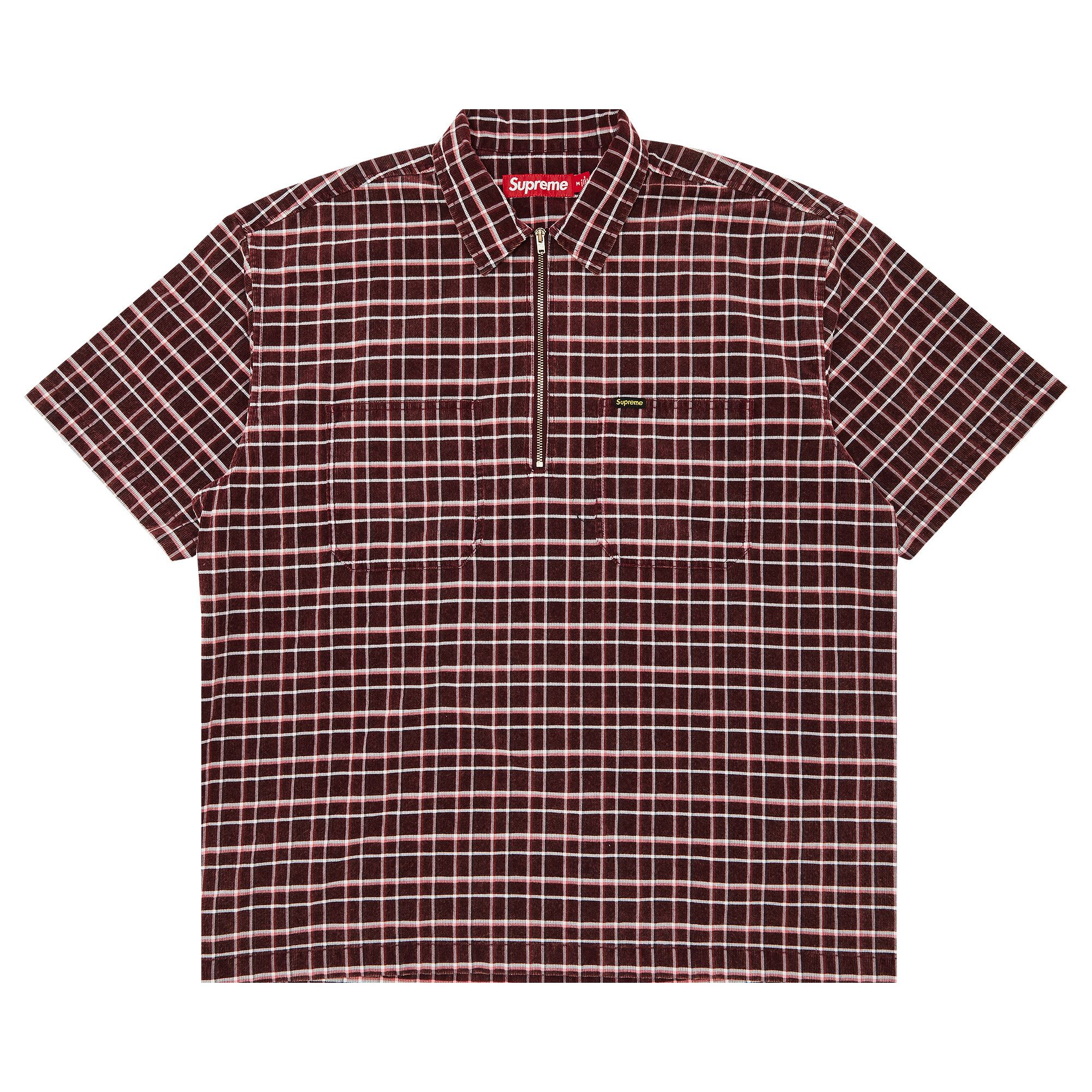 Supreme corduroy half zip shirt online