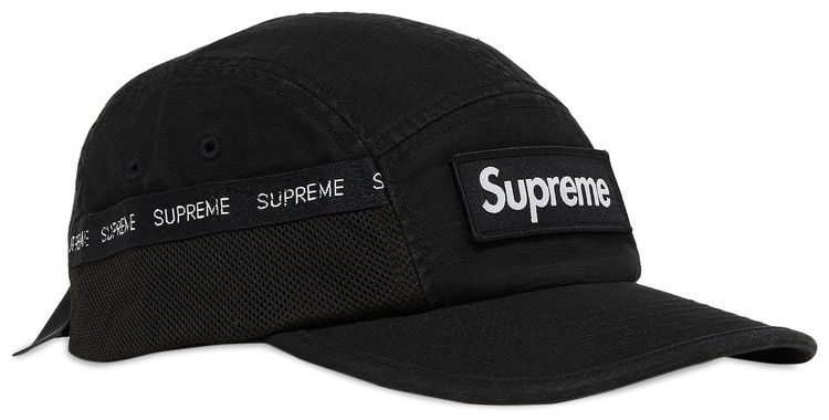 Supreme Mesh Pocket Camp Cap Black