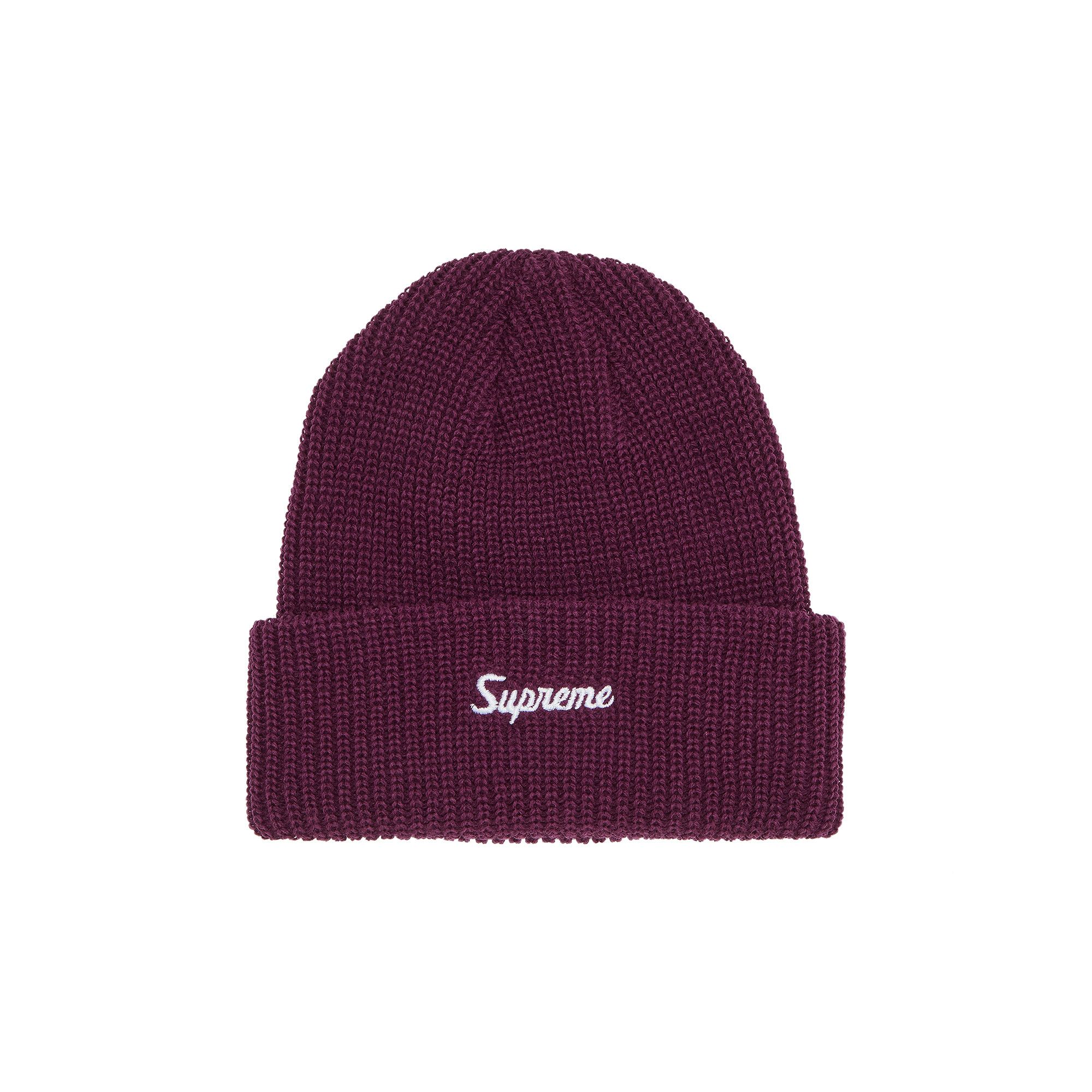 【ネット限定】 Buy Supreme Loose Gauge Beanie 'Burgundy' - FW23BN20 帽子
