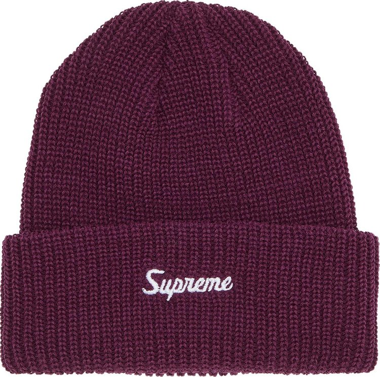 Supreme Loose Gauge Beanie Burgundy