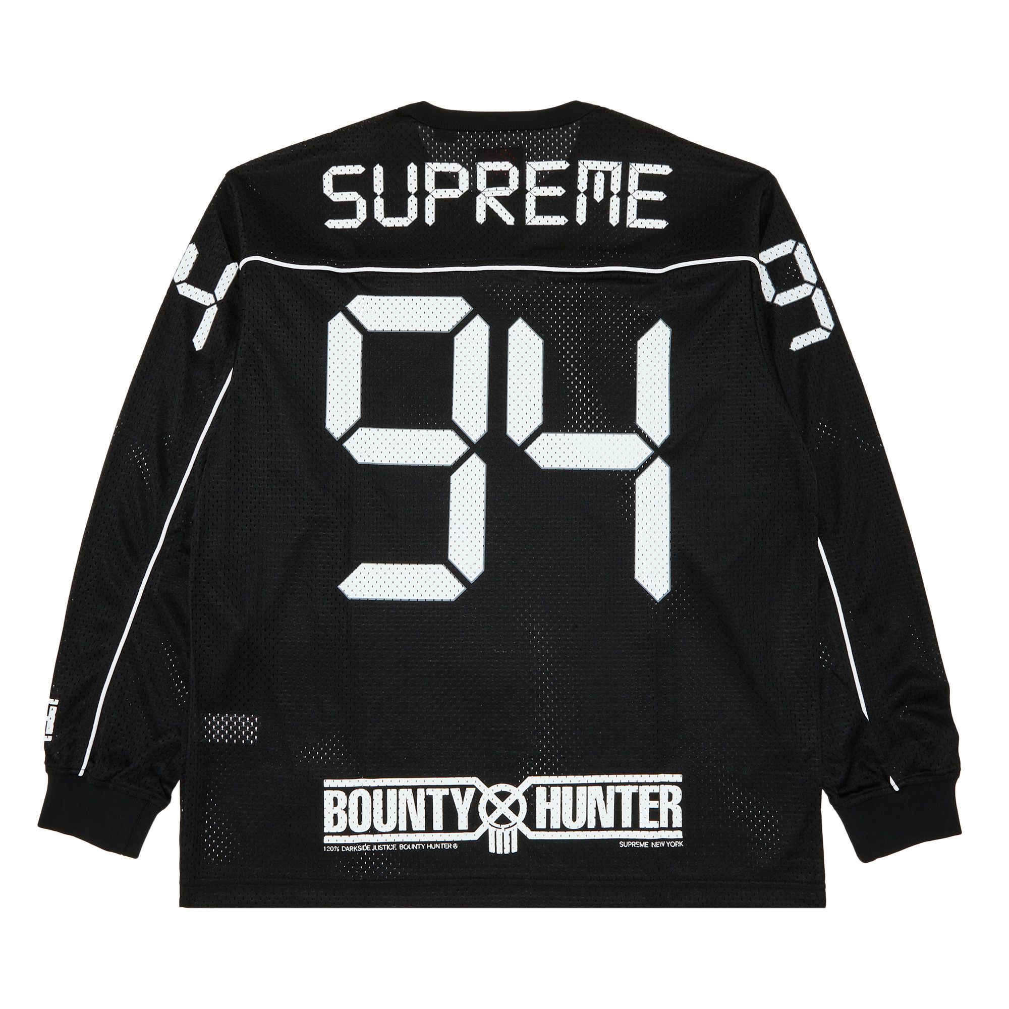 Size m Supreme x Bounty Hunter Mesh Moto Jersey 'Black'