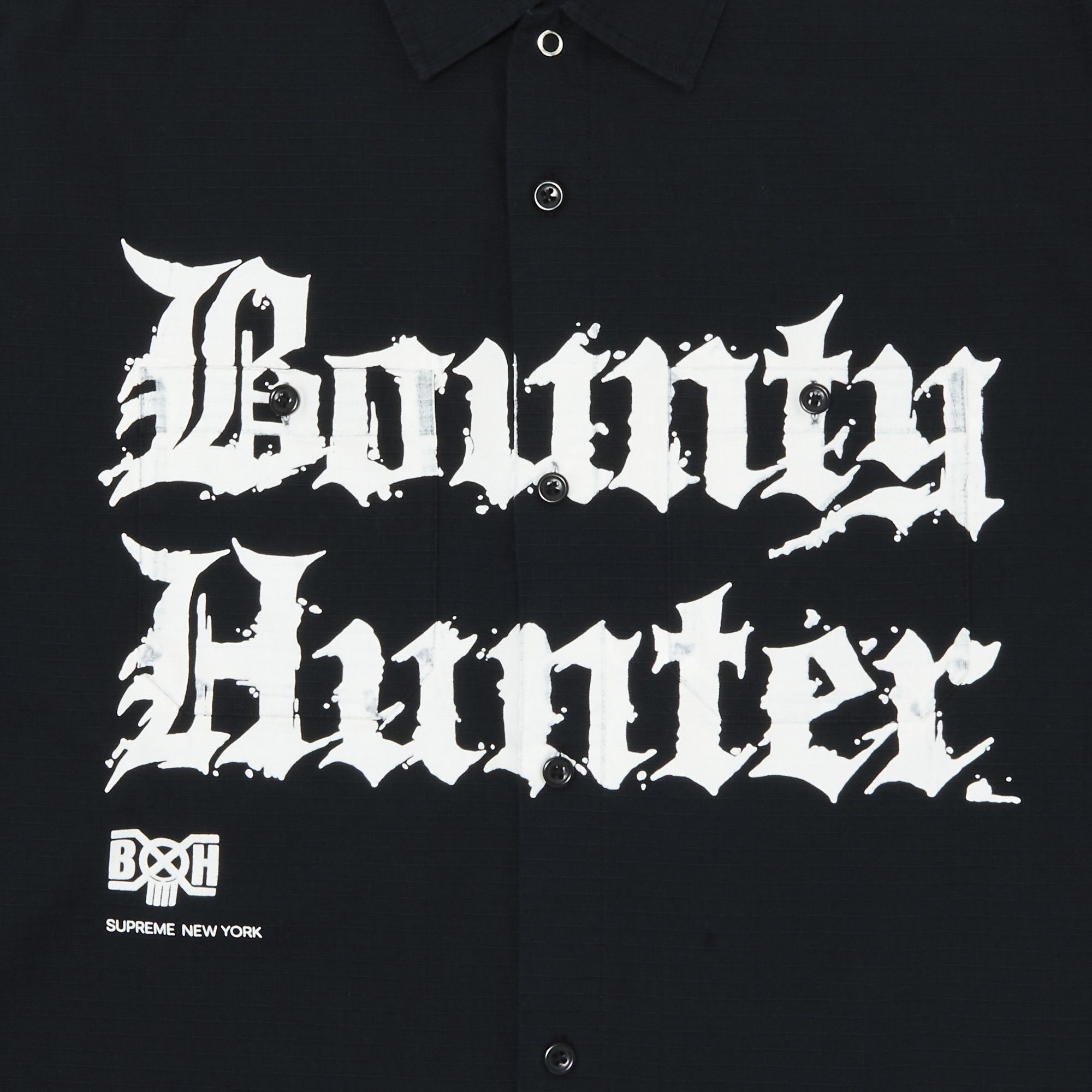 Size xl Supreme x Bounty Hunter Ripstop Shirt 'Black'