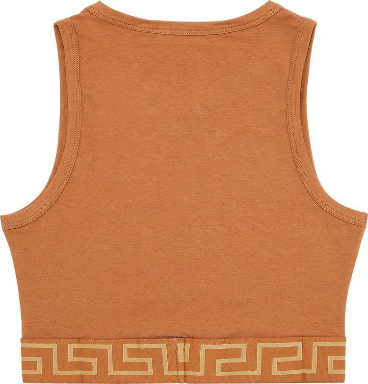 Versace Jersey Topeka Bi Stretch Tank Top Caramel