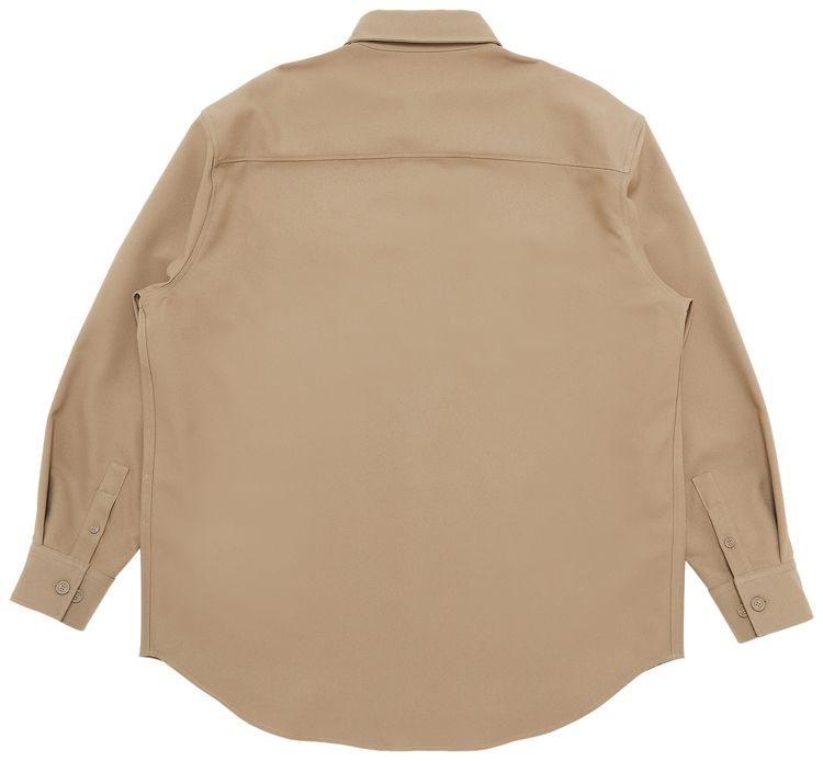 Off White Emblem Drill Military Overshirt BeigeBeige