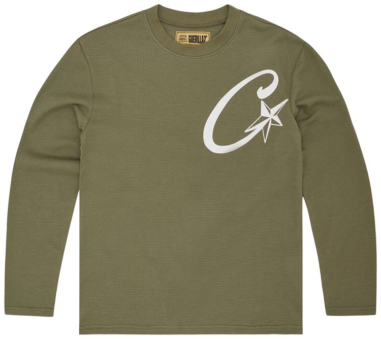 Corteiz C Starz Waffle Long Sleeve Khaki