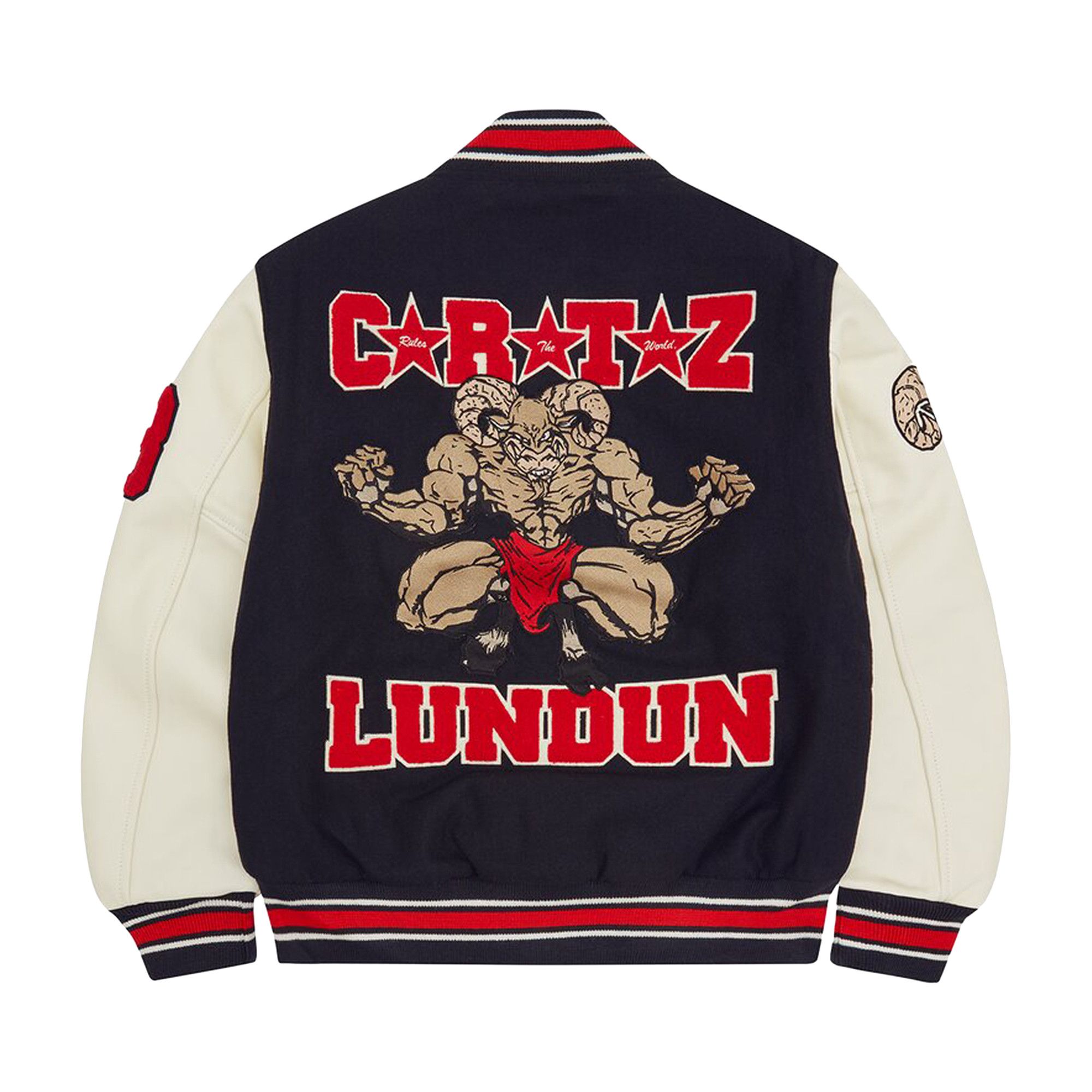 ジャケット・アウター Corteiz Goat Varsity Jacket L Letterman Corteiz Goat CRTZ Varsity Jacket