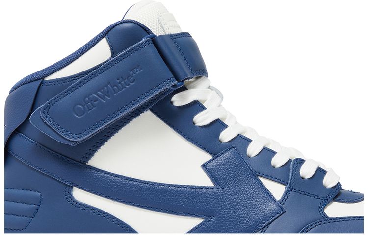 Off White Out of Office Mid Blue White Clear Sole