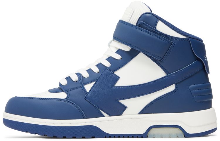 Off White Out of Office Mid Blue White Clear Sole
