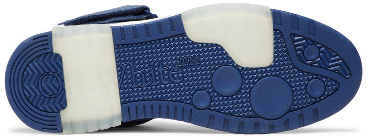 Off White Out of Office Mid Blue White Clear Sole