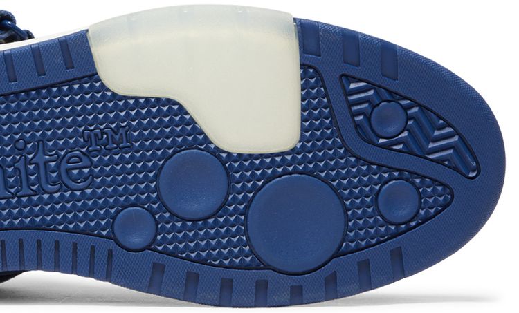 Off White Out of Office Mid Blue White Clear Sole