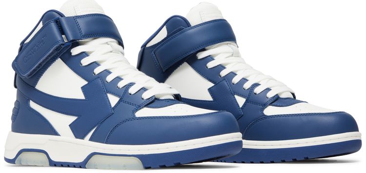 Off White Out of Office Mid Blue White Clear Sole