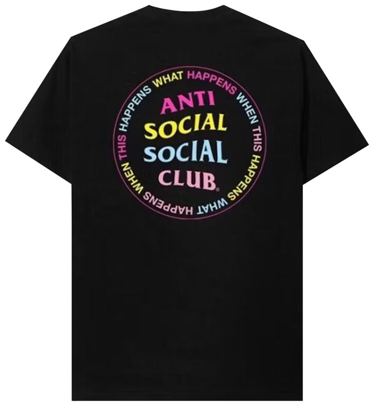 Anti Social Social Club What Happened Tee Black