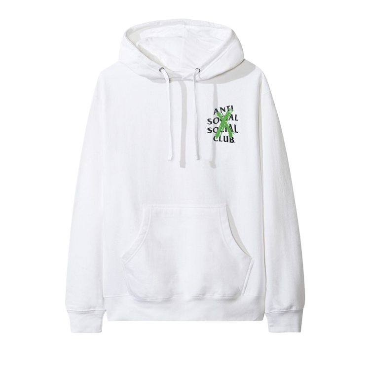 Anti Social Social Club Cancelled Remix Hoodie White