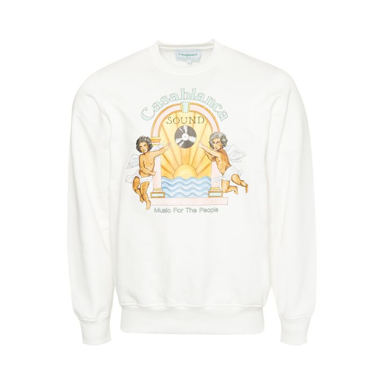 Casablanca Studio De Musique Printed Sweatshirt White