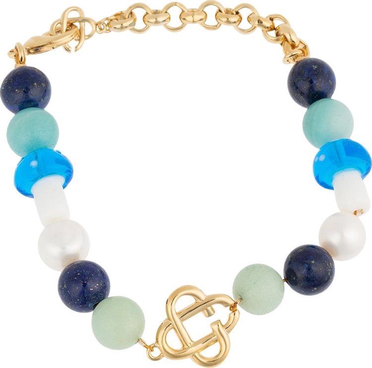 Casablanca Shroom Love Bead Bracelet BlueGold