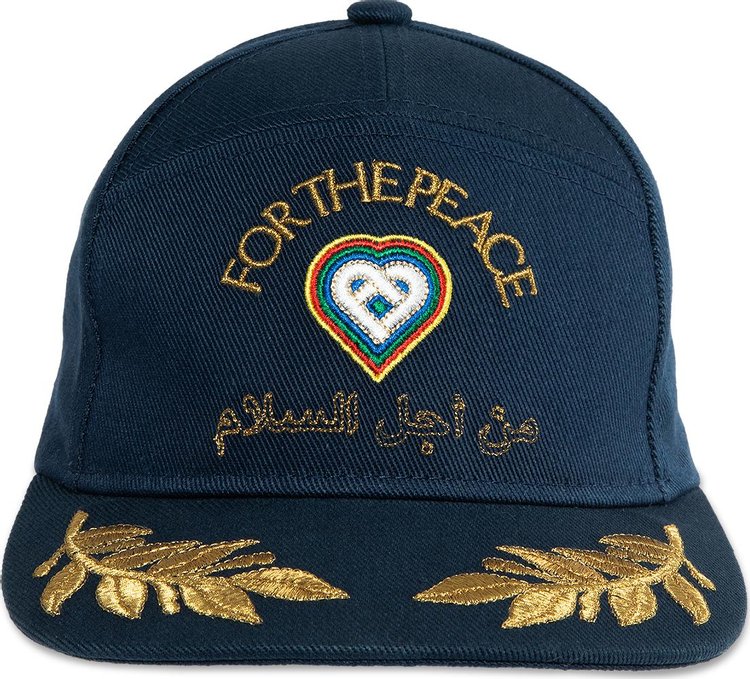 Casablanca For The Peace Embroidered Cap Navy