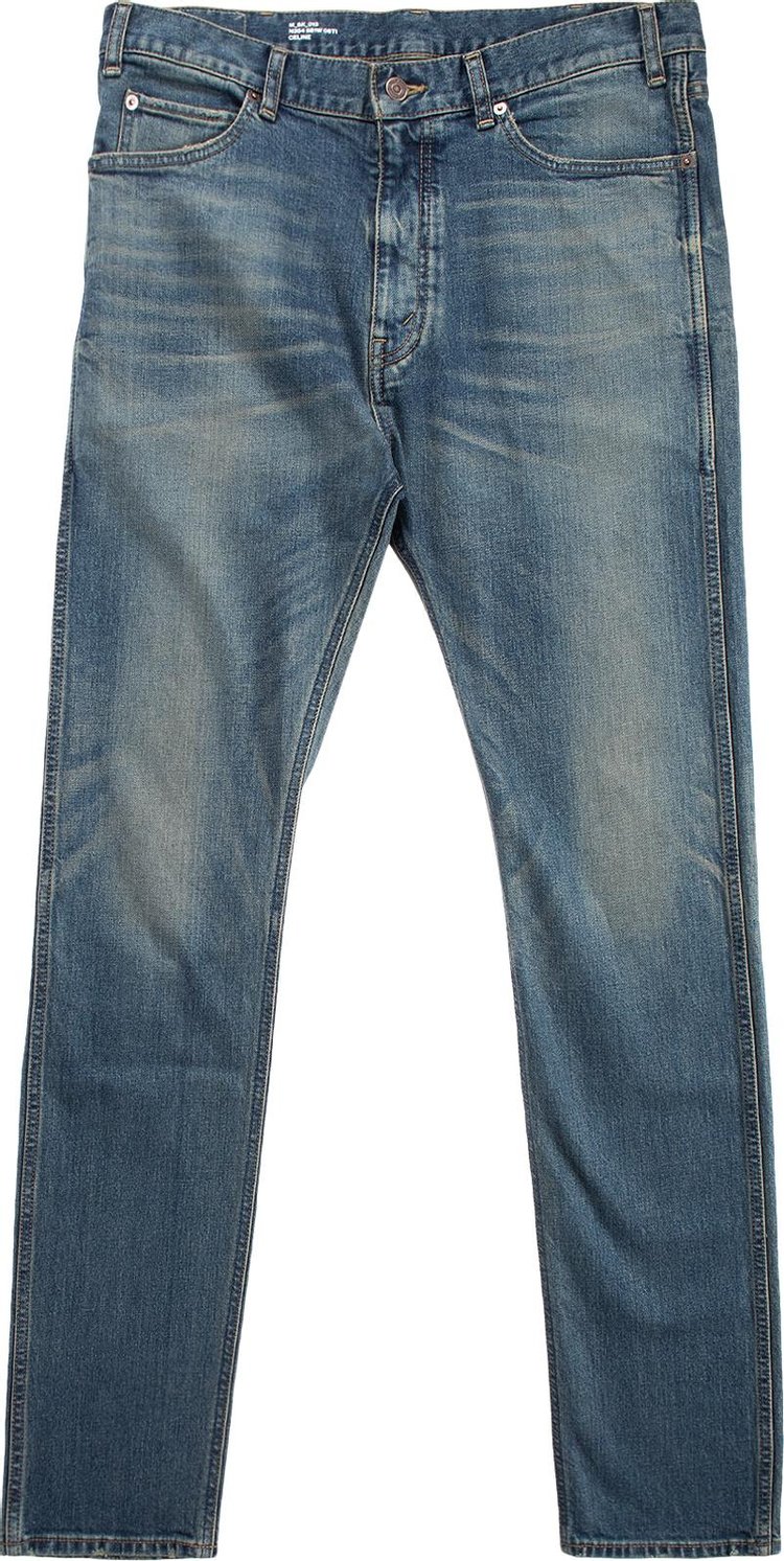 CELINE Low Rise Skinny Jeans 'Trail Wash'