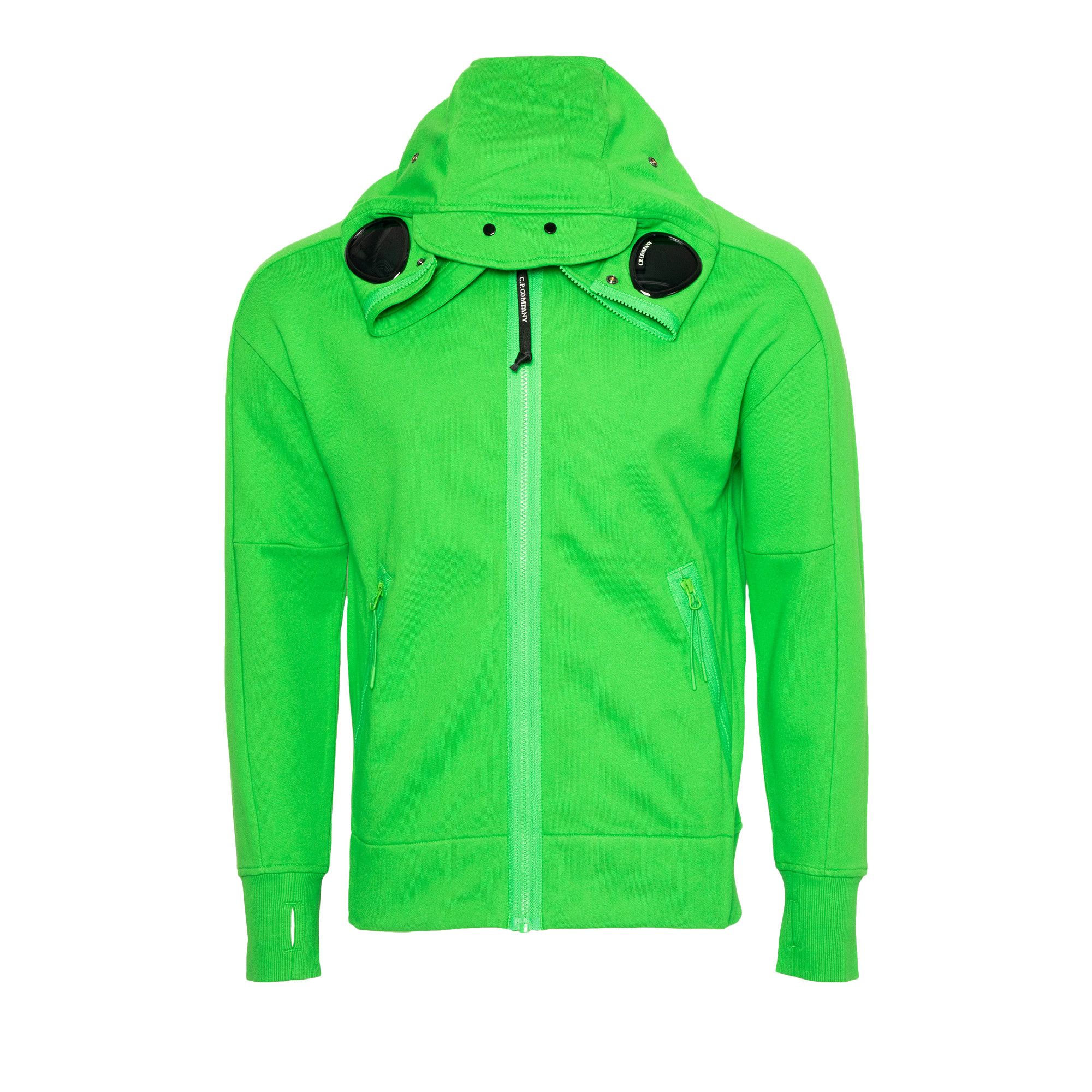 Buy C.P. Company Diagonal Raised Fleece Explorer Goggle Hoodie