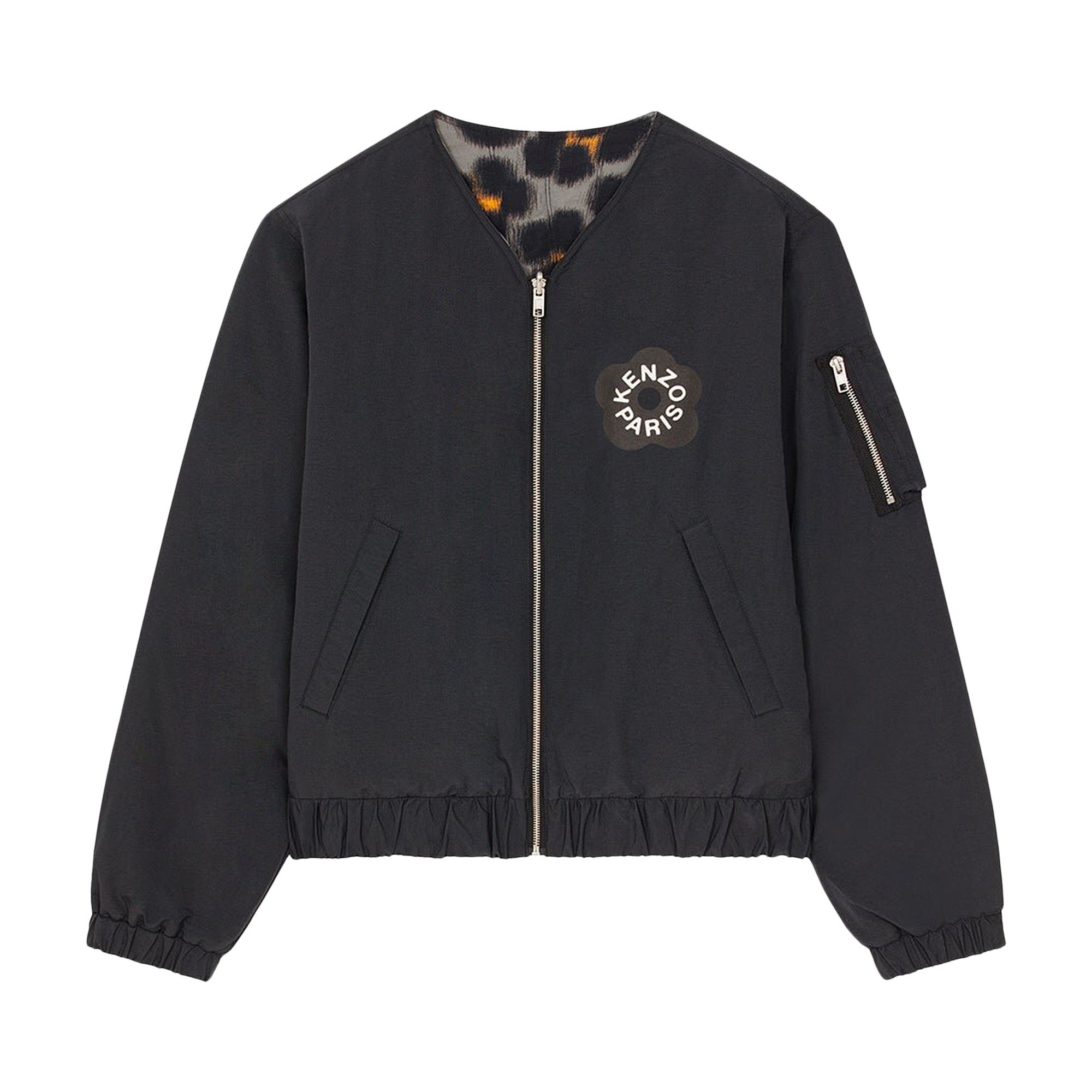 Buy Kenzo Hana Leo Reversible Pad Bomber 'Black Buy Kenzo Hana Leo Reversible Pad Bomber 'Black