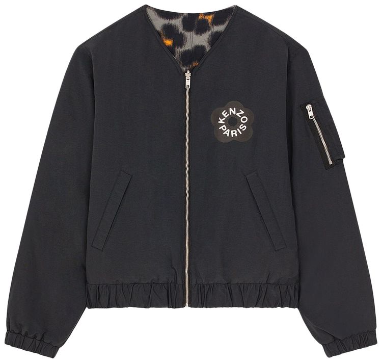 Kenzo Hana Leo Reversible Pad Bomber Black