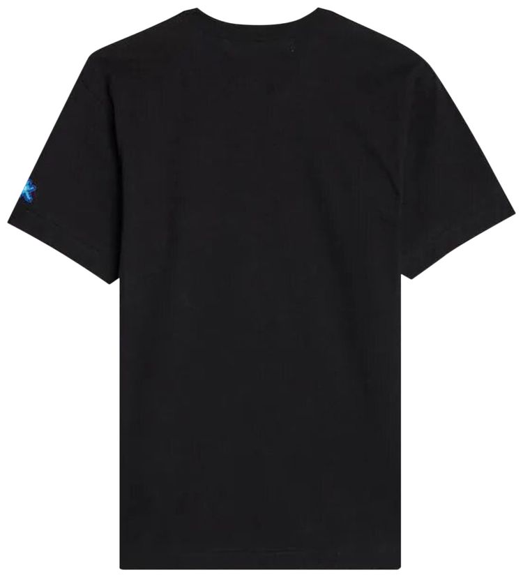 Comme des Garcons PLAY Double Heart T Shirt Black