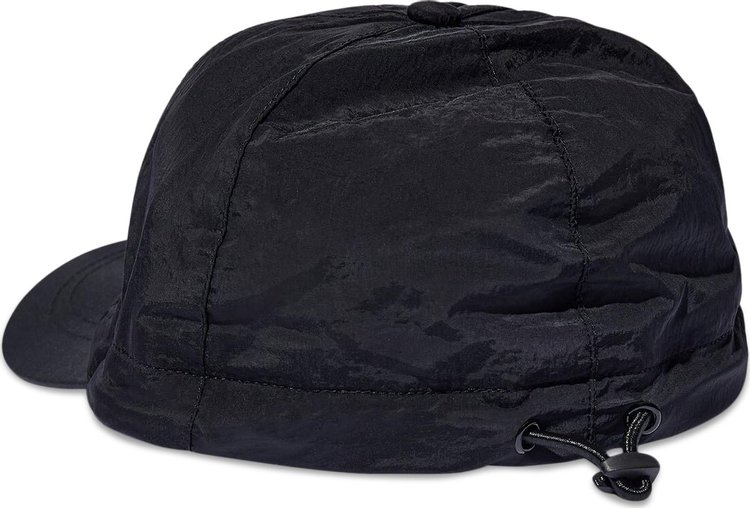 Stone Island 6 Panel Nylon Metal Cap Black