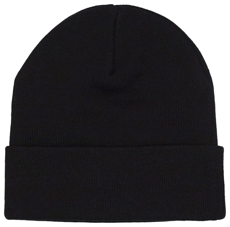 Palm Angels Black Logo-Embroidered Knitted Beanie main image 1