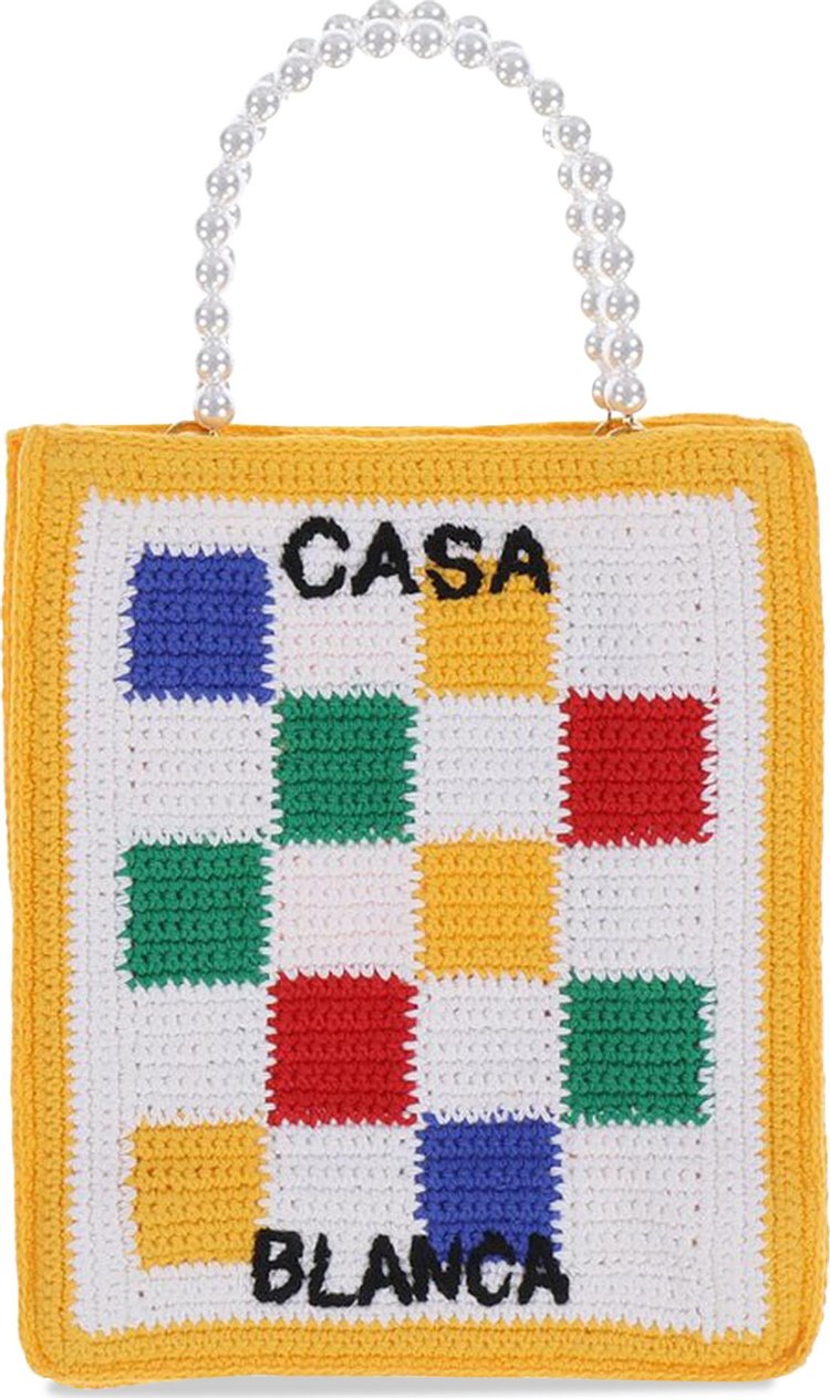 Casablanca Mini Crochet Tote Bag 'Multicolor'