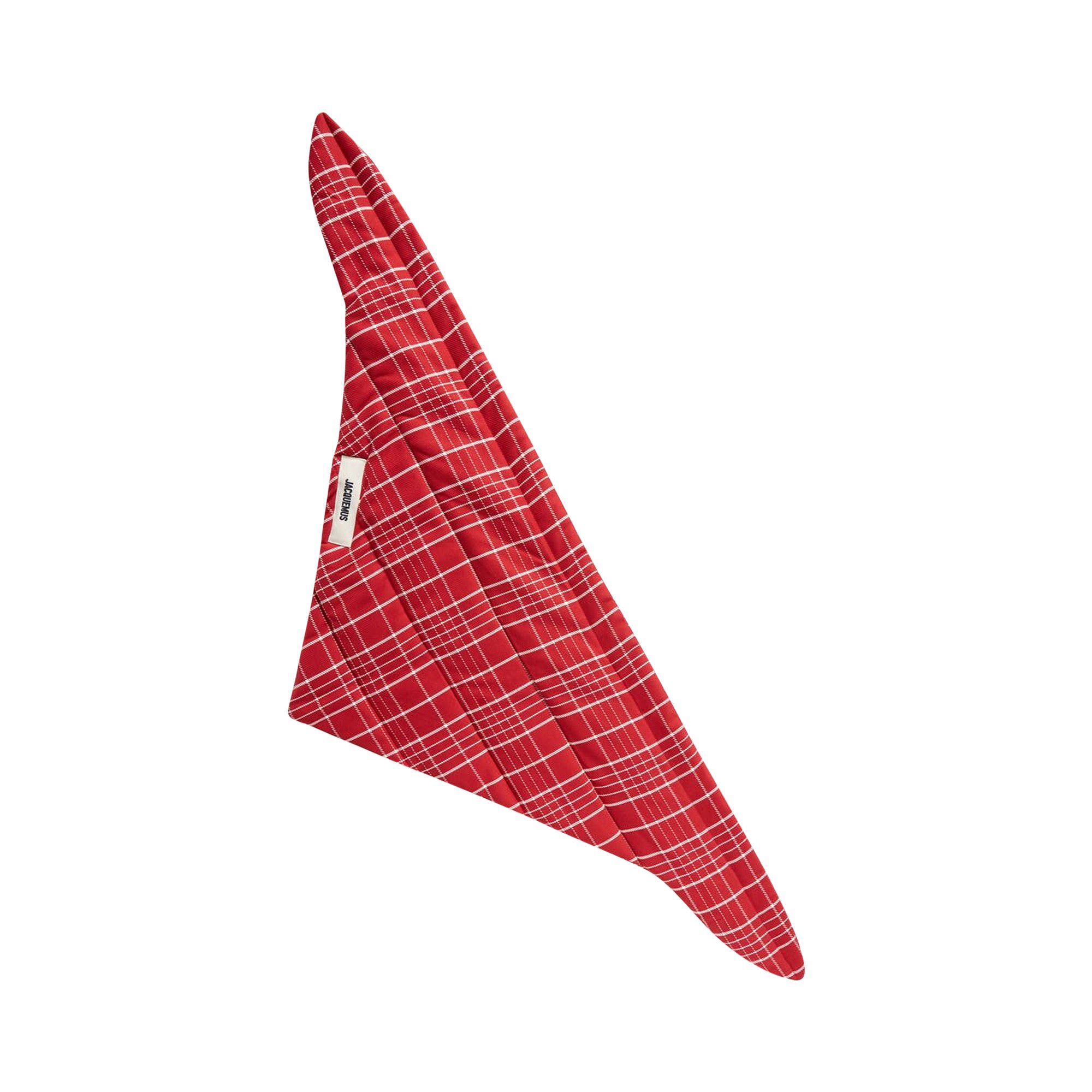 Buy Jacquemus Le Bandana Capullo 'Jacquard Check/Dark Red' - 23H236AC576  1083 4AT | GOAT