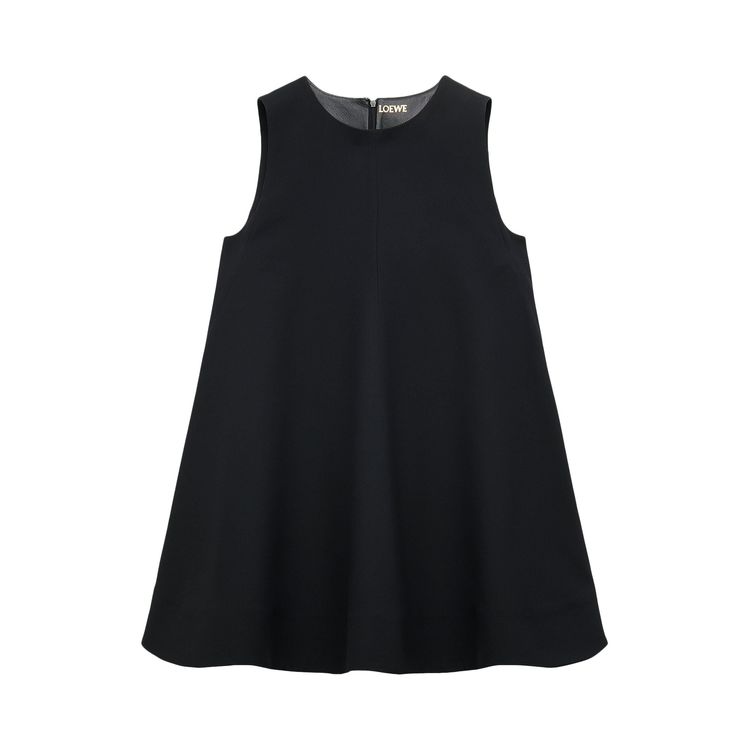 LOEWE SHORT-SLEEVE SHIFT DRESS WITH SIDE POCKETS 269160