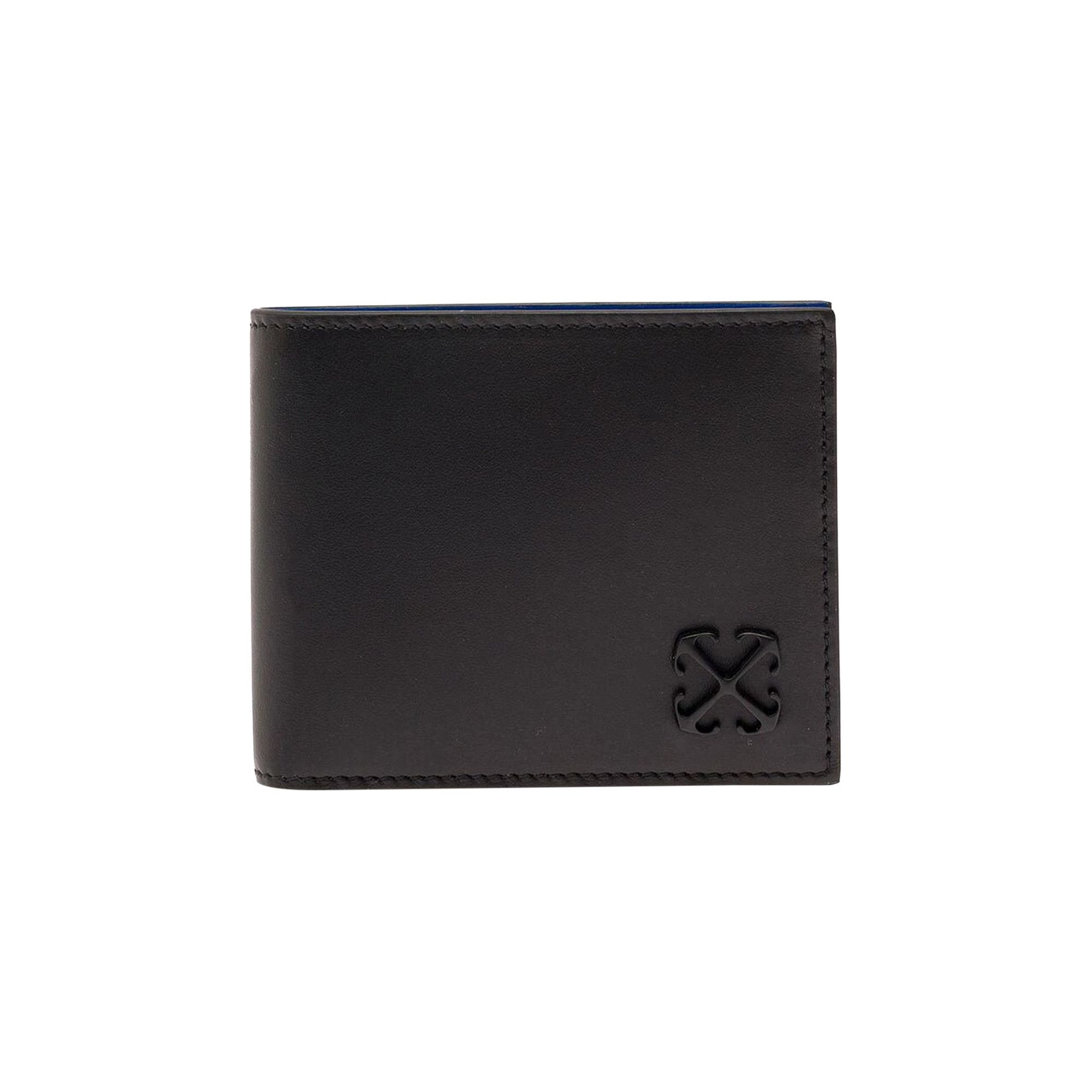 Buy Off-White Jitney Logo Plaque Bifold Wallet 'Black/Blue Buy Off-White Jitney Logo Plaque Bifold Wallet 'Black/Blue