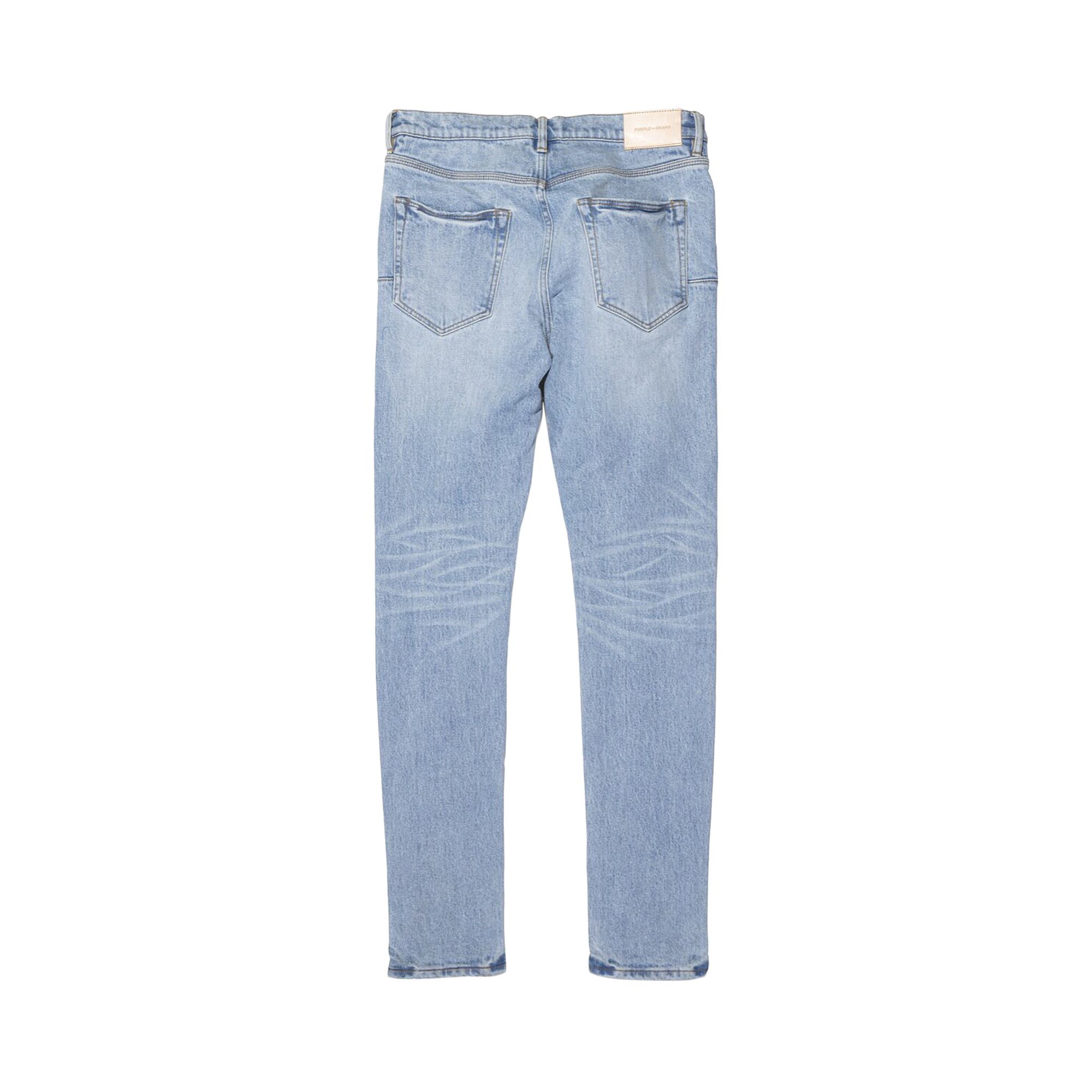 Buy PURPLE BRAND Halftone Wordmark Jeans 'Light Indigo