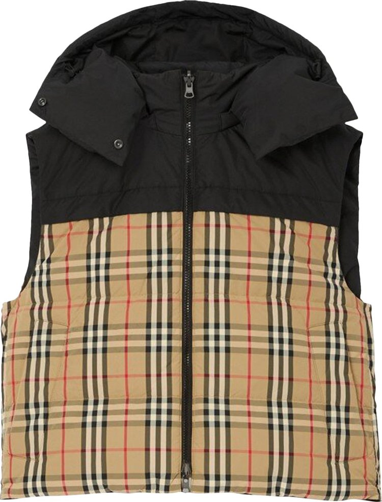 Burberry Reversible Down Puffer Gilet 'Archive Beige'