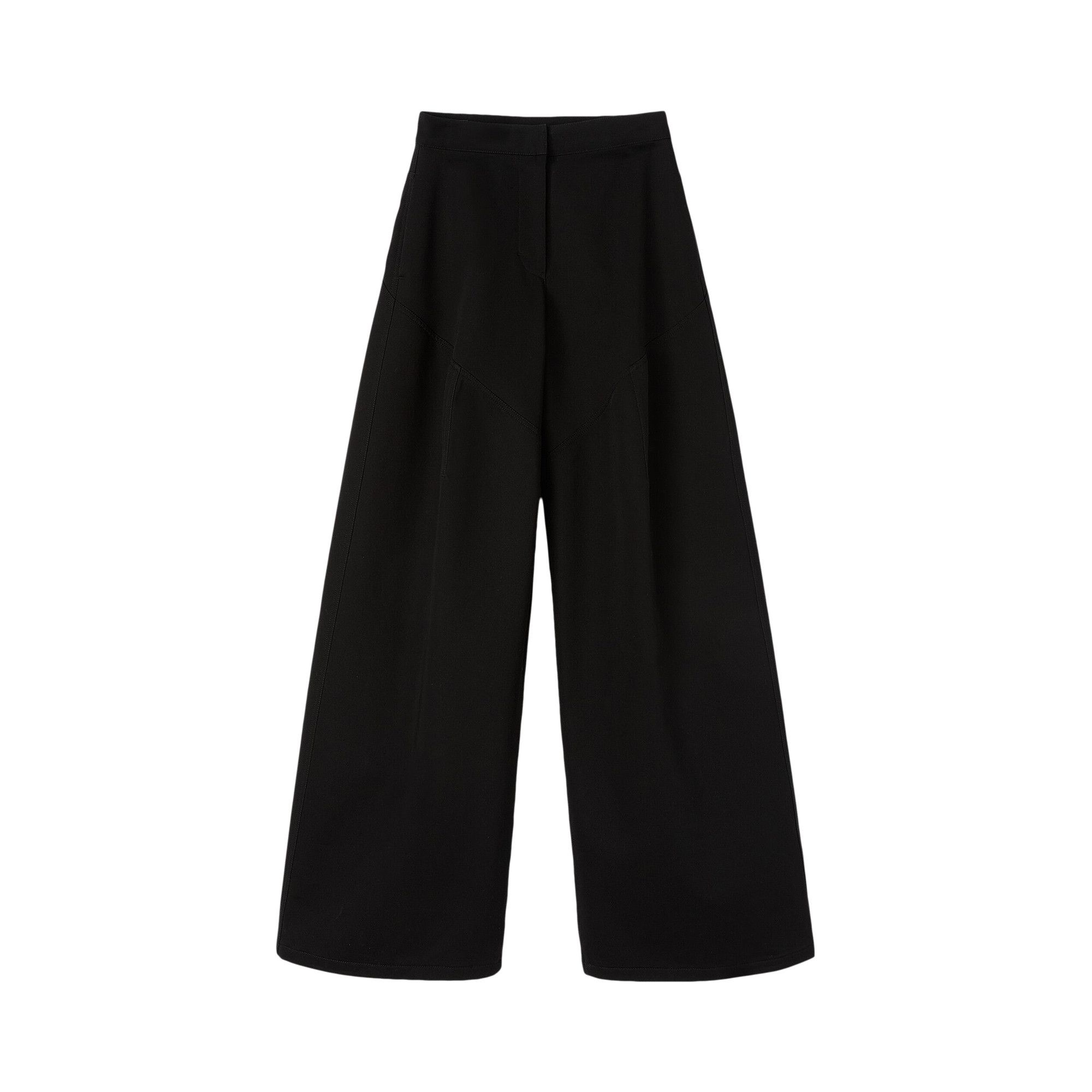 Buy Jil Sander Low Waist Voluminous Denim Trouser 'Black