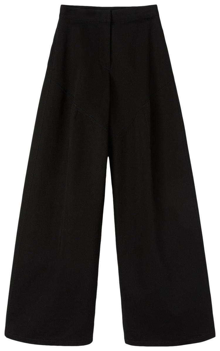 Jil Sander Low Waist Voluminous Denim Trouser Black