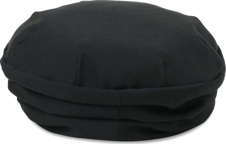 Yohji Yamamoto Dart Draped Cap Black