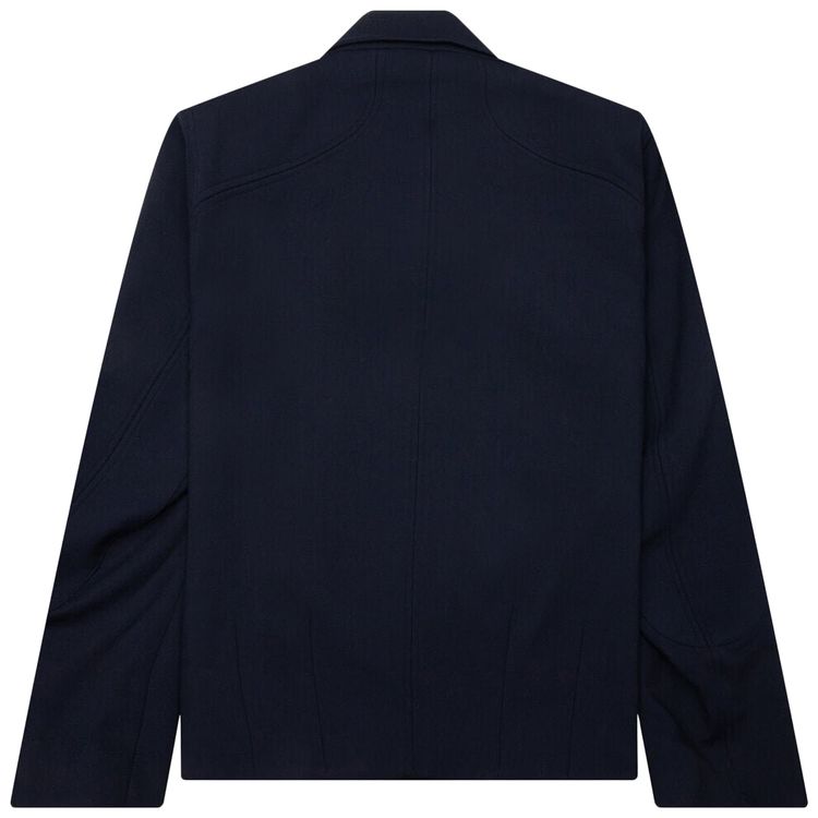 Helmut Lang Rounded Bomber Jacket Navy