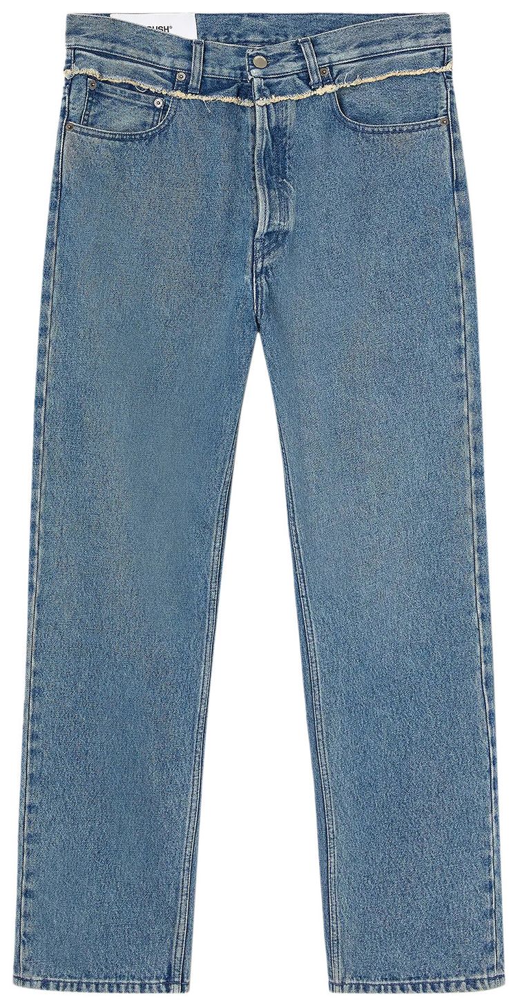 Ambush Waist Detail Denim Pants Blue