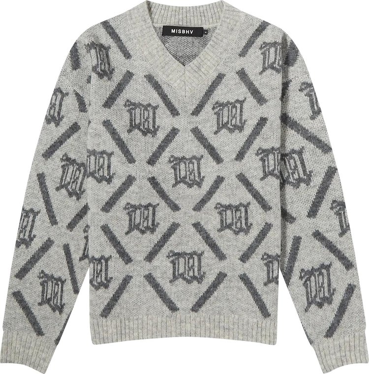 MISBHV Argyle Knit Sweater 'Grey'