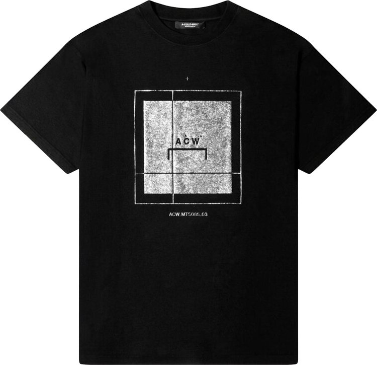 A-Cold-Wall* Foil Grid T-Shirt 'Black'