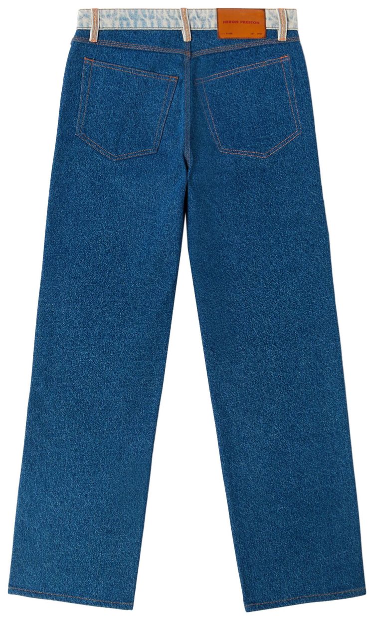 Heron Preston Washed Insideout Carpenter Pants IndigoBlack