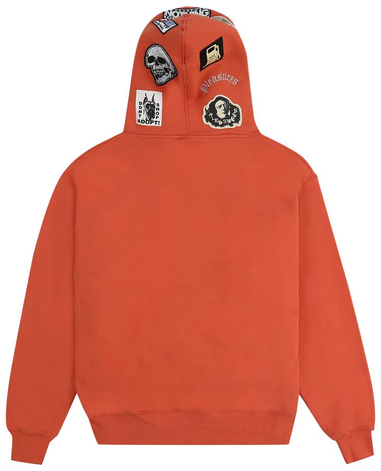 Pleasures Worms Hoodie Rust