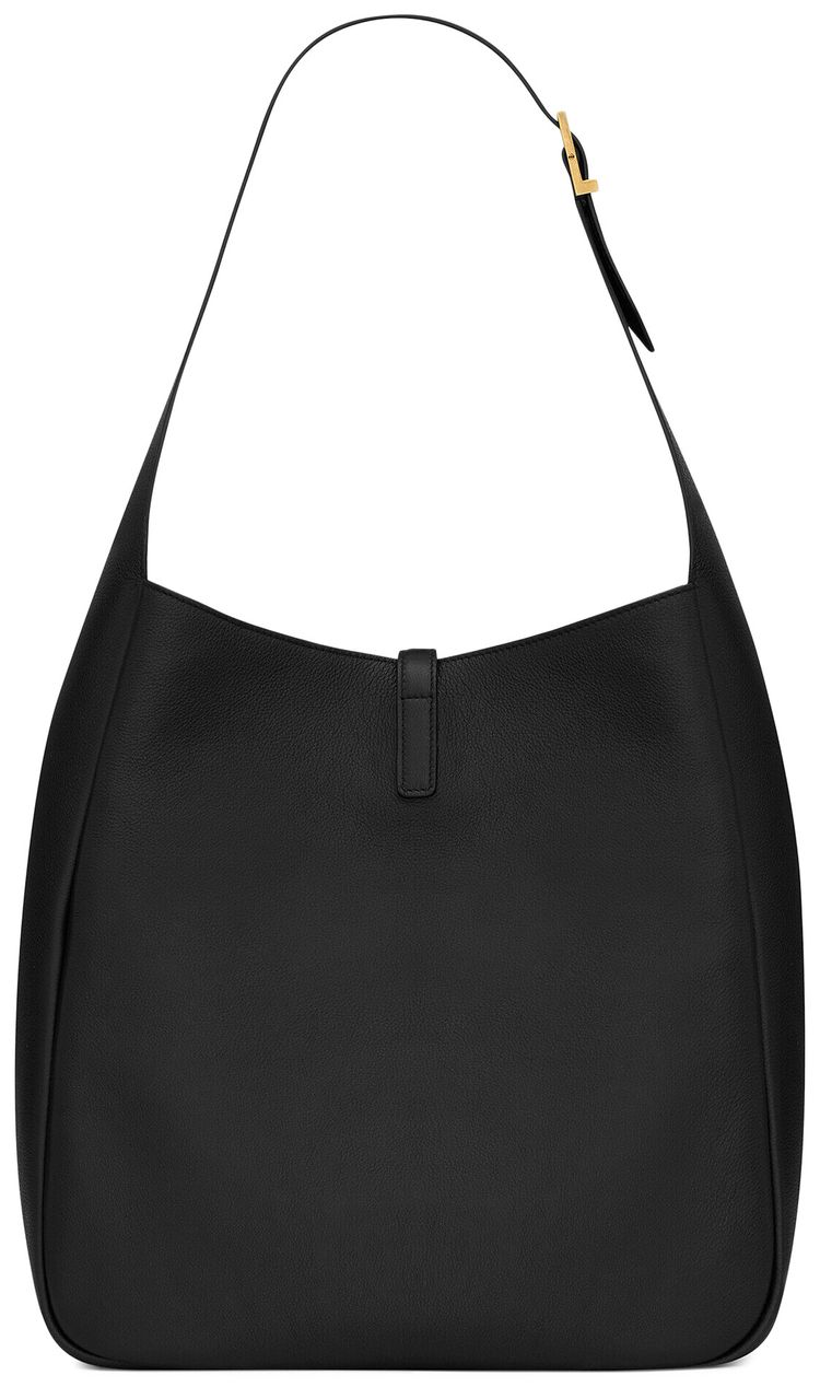 Saint Laurent Large Le 5 a 7 Leather Shoulder Bag Black