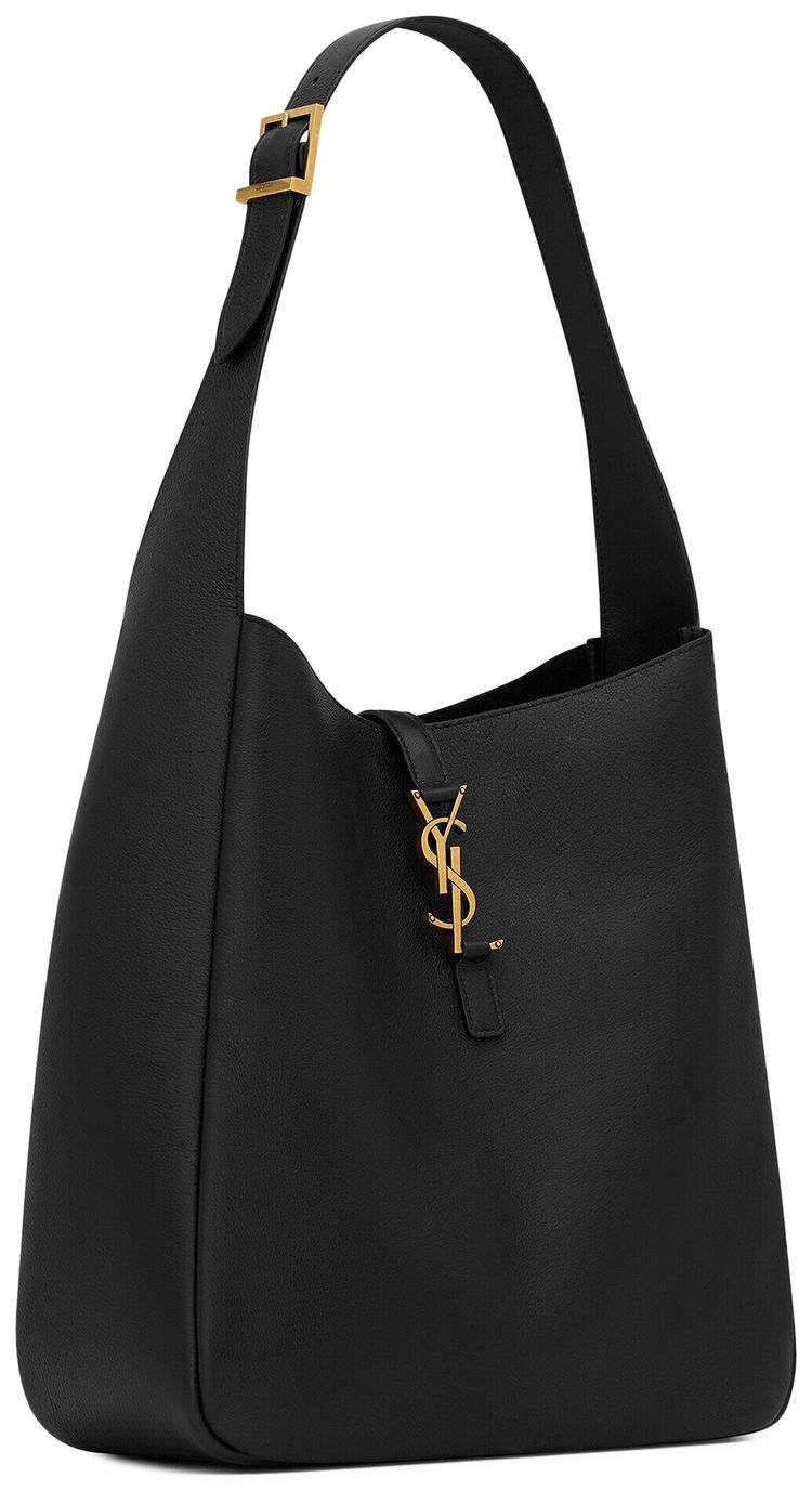Saint Laurent Large Le 5 a 7 Leather Shoulder Bag Black