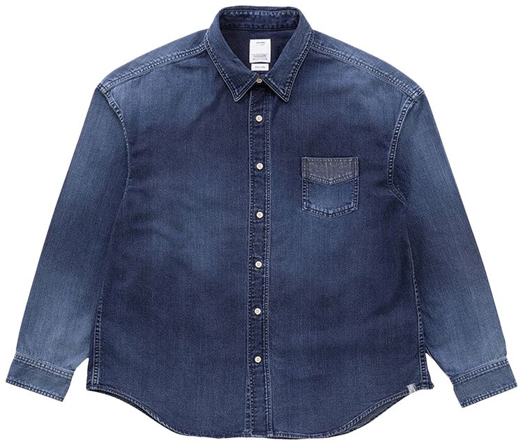 Visvim Short Sleeve Workhouse Damage Shirt Indigo