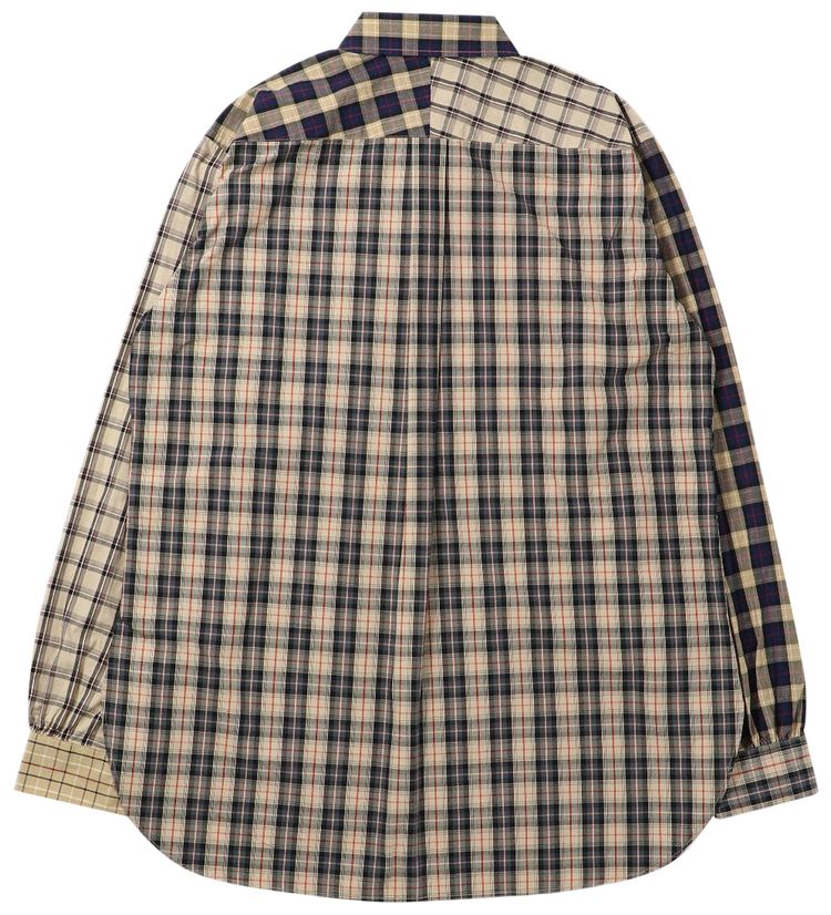 Needles BD EDW Plaid Cloth Shirt Khaki