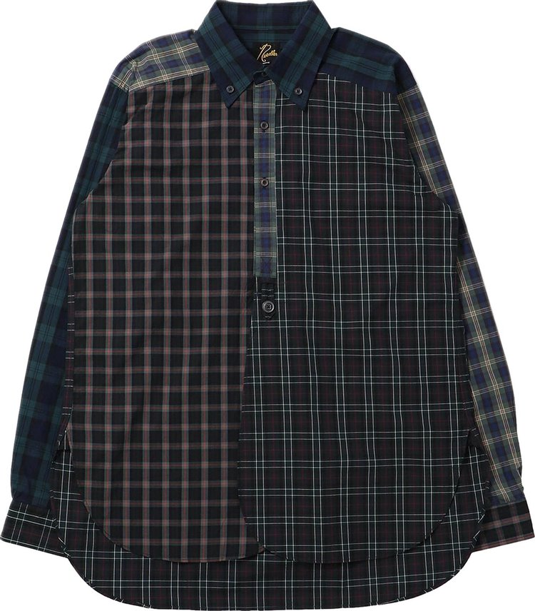 Needles BD EDW Plaid Cloth Shirt Navy